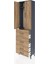 Arges Dolap 2 Raflı 4 Çekmeceli Tek Askılı 60X30X221 Antrasit-Çam 4