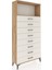 Arges Dolap Tek Raflı 8 Çekmeceli 88X30X182 Çam-Aytaşı 2
