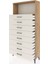 Arges Dolap Tek Raflı 8 Çekmeceli 88X30X182 Çam-Aytaşı 4