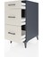Kronos Komodin 3 Çekmeceli 44X59X96 Antrasit-Aytaşı 4
