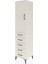 Hyperion Dolap Tek Raflı 5 Çekmeceli Tek Askılı 44X44X195 Aytaşı-Aytaşı 3