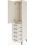 Hyperion Dolap Tek Raflı 5 Çekmeceli Tek Askılı 44X44X195 Aytaşı-Aytaşı 4