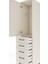 Hyperion Dolap Tek Raflı 5 Çekmeceli Tek Askılı 44X44X195 Aytaşı-Aytaşı 5
