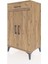 Hyperion Komodin 2 Raflı Tek Çekmeceli 2 Kapaklı 60X44X106 Çam-Çam 3