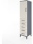 Hyperion Dolap 2 Raflı 5 Çekmeceli Tek Kapaklı 44X44X182 Antrasit-Aytaşı 3