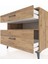 Kronos Şifonyer Tek Raflı 2 Çekmeceli 88X59X80 Çam-Çam 5