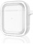 CPT16 Airpods 4 (4.nesil) Shiny Şeffaf Kılıf - Beyaz 1