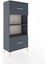 Hyperion Dolap 2 Raflı 2 Çekmeceli 60X44X134 Antrasit-Antrasit 2