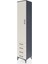 Hyperion Dolap 3 Raflı 4 Çekmeceli Tek Askılı 44X44X243 Antrasit-Aytaşı 3