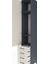 Hyperion Dolap 3 Raflı 4 Çekmeceli Tek Askılı 44X44X243 Antrasit-Aytaşı 5