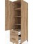 Kronos Dolap 4 Raflı 2 Çekmeceli Tek Kapaklı 44X59X182 Çam-Çam 5