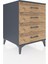 Kronos Komodin 4 Çekmeceli 60X59X80 Antrasit-Çam 2