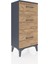 Arges Komodin 3 Çekmeceli 44X30X96 Antrasit-Çam 2
