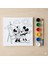 Mickey ve Minnie Çizgi Film Karakterli Boyama Seti | Hazır Çizimli Kendin Yap Hobi Seti 3