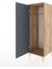 Hyperion Dolap Tek Kapaklı Tek Askılı 44X44X134 Çam-Antrasit 4