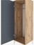 Hyperion Dolap Tek Kapaklı Tek Askılı 44X44X134 Çam-Antrasit 5