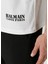Beyaz Logo Baskılı T-Shirt 6
