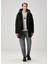 Gri Bej Kaz Figürlü Oversized Sweatshirt 2