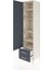 Hyperion Dolap 5 Raflı 2 Çekmeceli Tek Kapaklı 44X44X195 Aytaşı-Antrasit 4