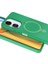 CPT16 Xiaomi Redmi 13C Regal Magsafe Standlı Kapak - Yeşil 3