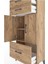 Hyperion Dolap 2 Raflı 3 Çekmeceli 2 Kapaklı 60X44X134 Çam-Çam 5