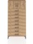 Arges Dolap Tek Raflı 8 Çekmeceli 2 Kapaklı 88X30X182 Çam-Çam 1