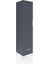 Hyperion Dolap 5 Raflı Tek Çekmeceli Tek Kapaklı 44X44X195 Antrasit-Antrasit 2