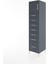 Hyperion Dolap Tek Raflı 7 Çekmeceli Tek Kapaklı 44X44X182 Antrasit-Antrasit 3