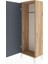 Arges Dolap Tek Kapaklı Tek Askılı 44X30X134 Çam-Antrasit 4