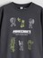 Yeni Sezon Bisiklet Yaka Minecraft Baskılı Erkek Çocuk Sweatshirt 4