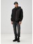 Siyah Twill Bomber Mont 3