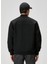 Siyah Twill Bomber Mont 5