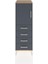 Hyperion Dolap 2 Raflı 4 Çekmeceli Tek Kapaklı 44X44X134 Çam-Antrasit 1