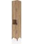 Hyperion Dolap 5 Raflı 2 Kapaklı Tek Askılı 44X44X243 Çam-Çam 3