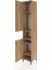 Hyperion Dolap 5 Raflı 2 Kapaklı Tek Askılı 44X44X243 Çam-Çam 4