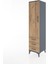 Hyperion Dolap 2 Raflı 3 Çekmeceli Tek Kapaklı 44X44X182 Antrasit-Çam 3