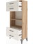 Arges Dolap 2 Raflı 4 Çekmeceli 60X30X134 Çam-Aytaşı 4