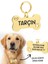 Çelik Gold Altın Renk Köpek Künyesi Isimlik 1