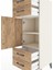 Hyperion Dolap 2 Raflı 4 Çekmeceli Tek Kapaklı 44X44X134 Aytaşı-Çam 5
