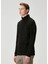 Siyah Yakası Fermuarlı Sweatshirt 4