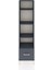 Arges Dolap 4 Raflı Tek Çekmeceli 44X30X182 Antrasit-Antrasit 1