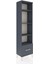 Arges Dolap 4 Raflı Tek Çekmeceli 44X30X182 Antrasit-Antrasit 2