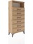 Arges Dolap Tek Raflı 6 Çekmeceli 60X30X134 Çam-Çam 2