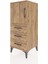 Hyperion Komodin 2 Raflı 3 Çekmeceli Tek Kapaklı 44X44X106 Çam-Çam 3