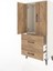 Hyperion Dolap Tek Raflı 2 Çekmeceli 2 Kapaklı 60X44X134 Aytaşı-Çam 4