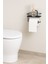 Yapışkanlı Yedekli Tuvalet Kağıtlığı Wc Kağıtlık Tutucu Askısı Mat Siyah 1