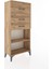Hyperion Dolap Tek Raflı 3 Çekmeceli 60X44X134 Çam-Çam 2
