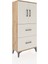 Hyperion Dolap Tek Raflı 2 Çekmeceli 2 Kapaklı 60X44X134 Çam-Aytaşı 2