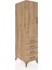 Kronos Dolap Tek Raflı 4 Çekmeceli Tek Askılı 44X59X182 Çam-Çam 2