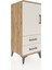 Hyperion Komodin 2 Raflı 2 Çekmeceli Tek Kapaklı 44X44X106 Çam-Aytaşı 2